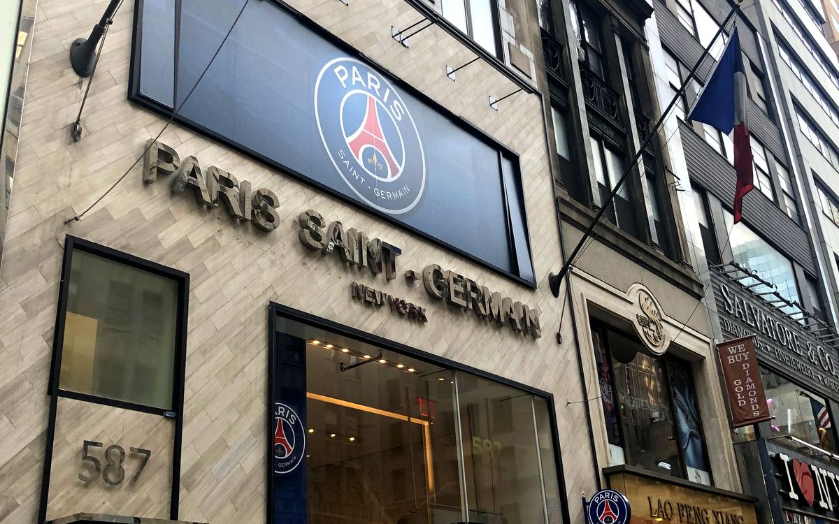 Paris Saint-Germain store on Fifth Avenue, New York